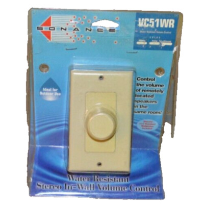 Sonance VC51WR 50 Watt Rotary Stereo In Wall Volume Control Water Resistant