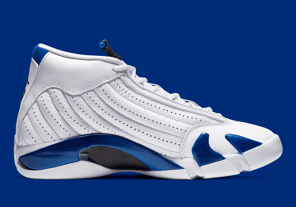 Nike Air Jordan 14 XIV Hyper Royal White Size 8. 487471-104