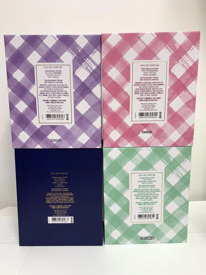 Bath & Body Works Gingham Eau De Parfum Perfume Spray 2.5 oz/75 ml Elige tu Aroma Foto 2 de 2