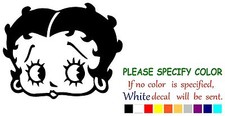 Betty Boop Face Decal Sticker JDM Funny Vinyl Car Truck Window Bumper Laptop 7"