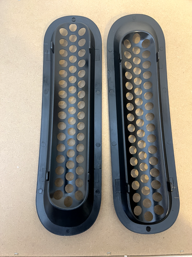 Jeep Wrangler JK JKU Front Grill Mesh Insert Grille Trim Cover 2007-18 2 PCs New - Picture 4 of 6