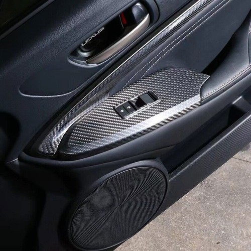 Carbon Fiber Window Switch Panel Frame Trim For Lexus RC200t RC300 RC350 RC F - Picture 9 of 10