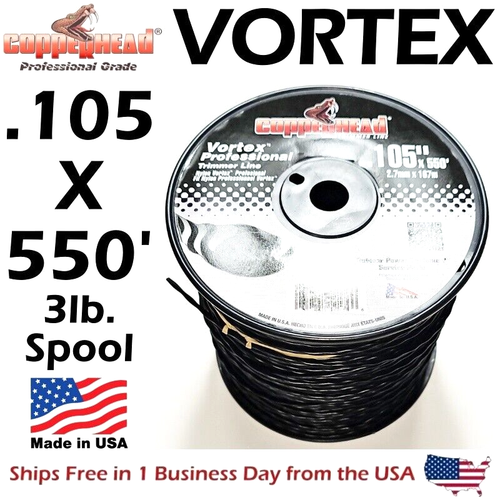COPPERHEAD VORTEX Professional Trimmer Line .105 x 550ft, 3lb. Spool MADE IN USA eBay