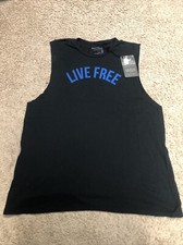 Good hYOUman Women's LIVE FREE Tank Top Size XL NEW BLACK Made In USA