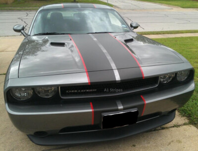 8'' Twin 2 color Rally Racing Stripe Stripes Set FIT 2008 - 2023 Dodge Challenger