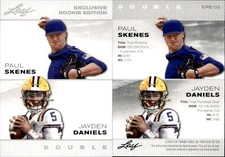 2024 Leaf EXCLUSIVE DOUBLE ROOKIE PAUL SKENES / JAYDEN DANIELS #ERE-03