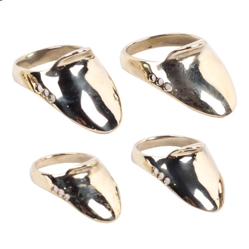 Lightweight Archery Thumb Finger Guard Ring Buckle Hand Finger Protector Tool - Image 4 of 4