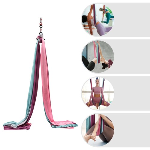 Aerial Yoga Practice Polyester Strap Equipment Yoga Hammock Practice Kit 5*2.6m