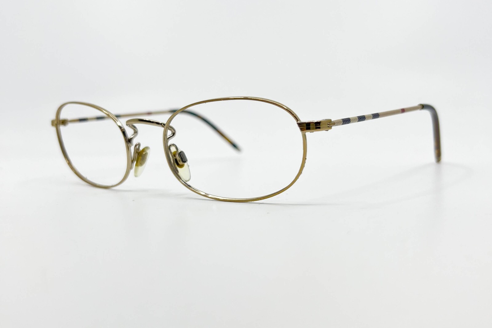 Burberry 1239 1145 Rectangle Brown Havana Gold Eyeglasses Frame 52-19-140 14054