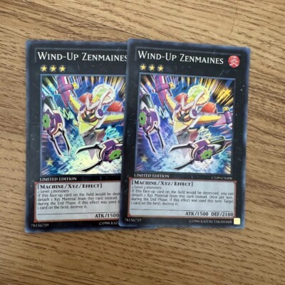 2X Wind-Up Zenmaines - CT09-EN008 - Super Rare - Limited Edition