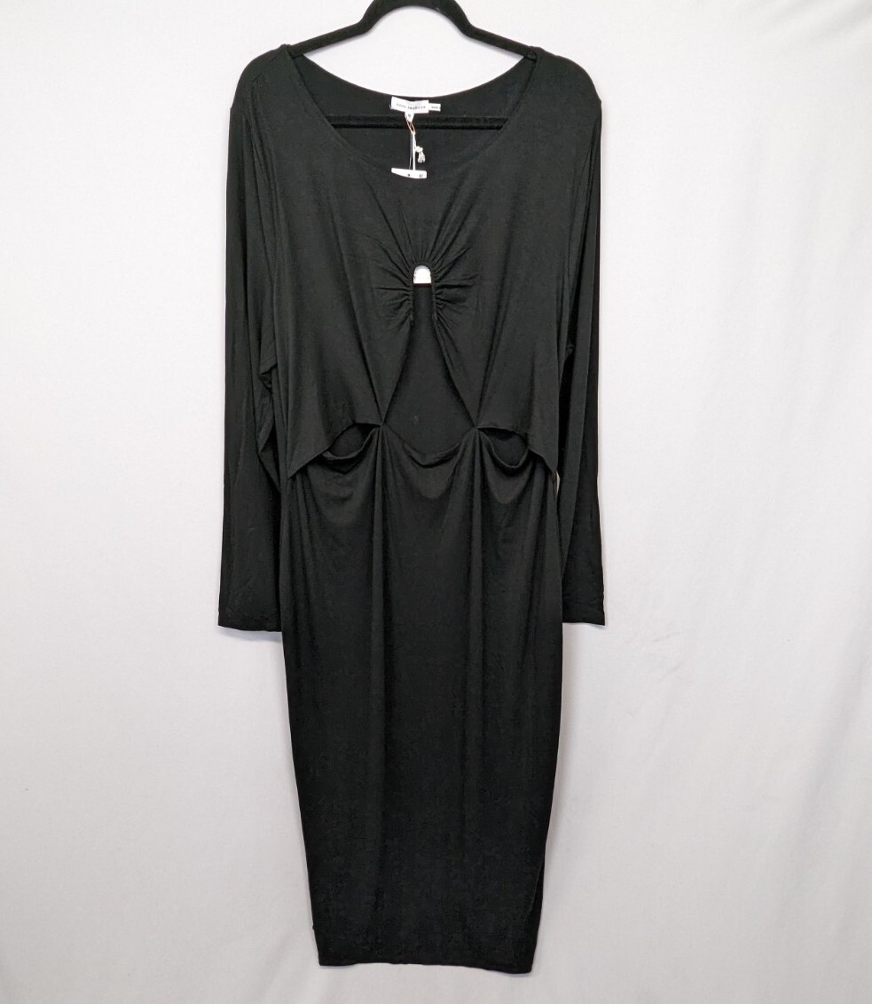 knee length dresses for ladies Same Long Sleeve Cut Out Maxi Dress