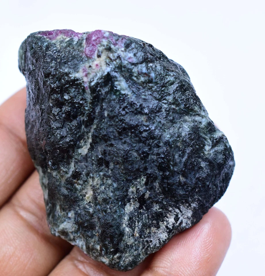 Rubí africano 100 % natural en zoisita 442,80 quilates muestra faceta áspera certificado AGL Foto 4 de 4