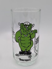 Vintage 1979 Taco Villa 'Beauregard' Hockey-Themed Drinking Glass Rare