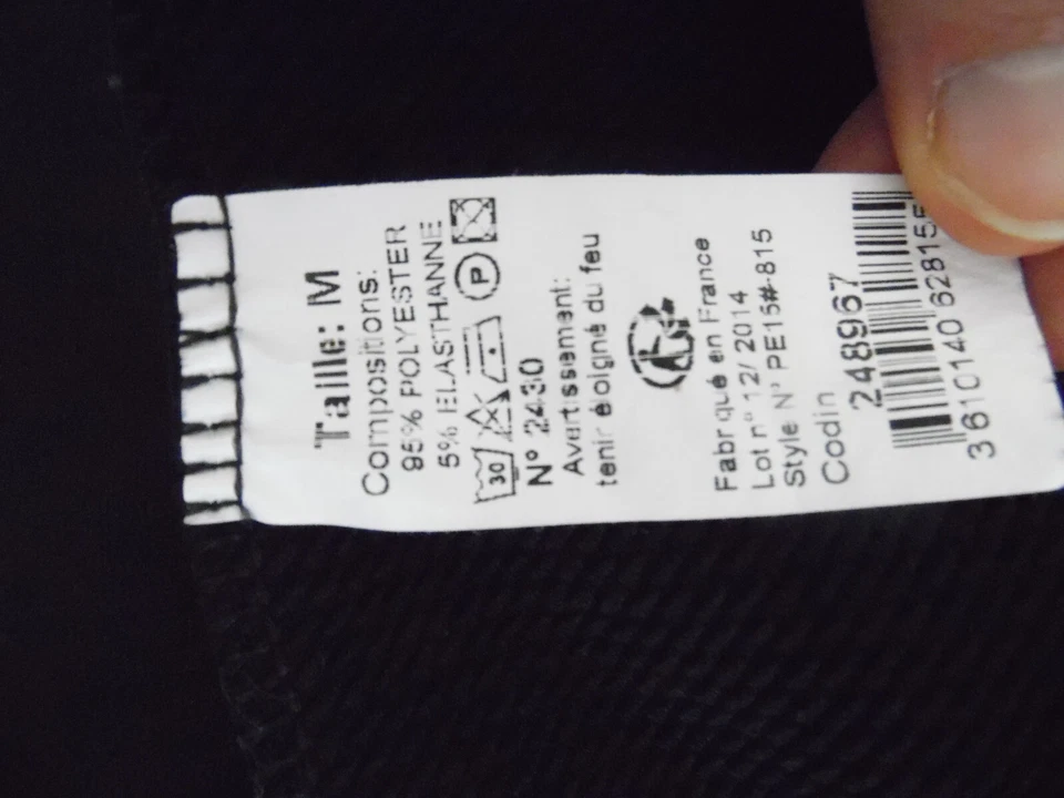 cape poncho taille M noir femme marque Codin - Photo 4/4