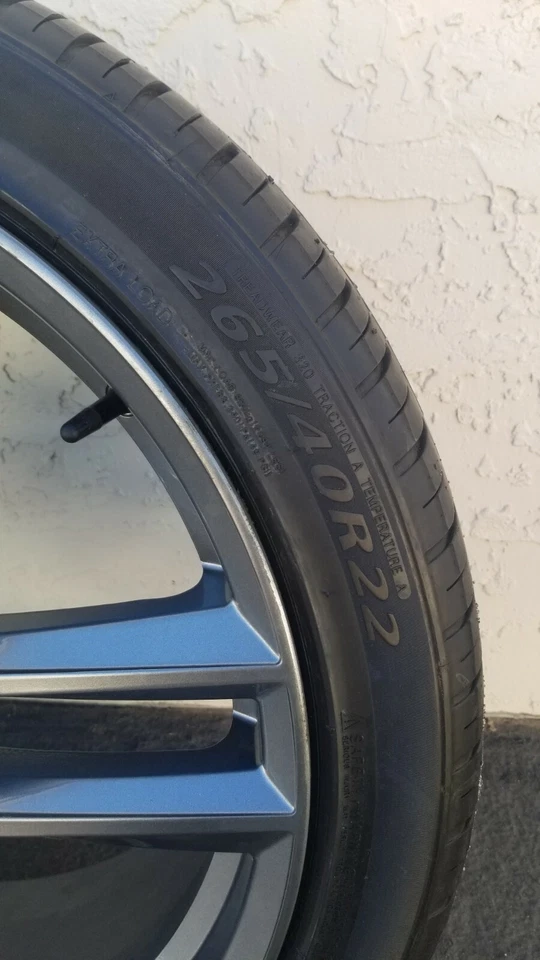 4- 22" Milanni 475 Clutch Wheels 22x9 5x4.5 5x114.3 38mm Gunmetal Rims w Tires - Image 4 of 4