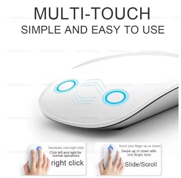 Bluetooth Wireless Multi-Touch Magic Mouse for MacBook, iPad, PC, Laptop, Tablet - Image 4 of 4