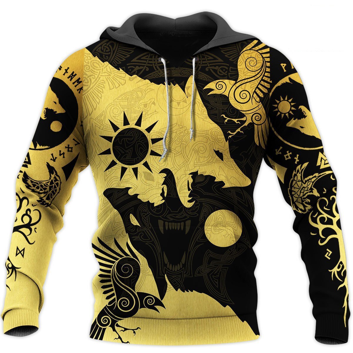 Skoll And Hati 3D Printed Hoodie, High-end Fashion for You and Your Loved Ones