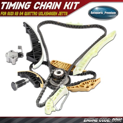 Timing Chain Kit for Audi A3 A4 A5 A6 TT Quattro VW Beetle GTI Jetta ...
