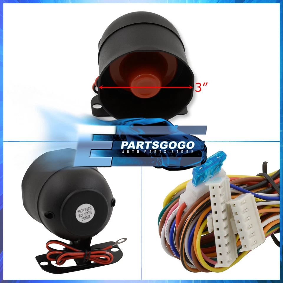 For Mazda One Way Car Security Alarm System Flip Style Key Fobs Remote Controls Foto 2 de 3