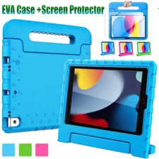 For iPad 10th 9th 8th 7th Gen/(A16) Case Shockproof Handle Stand Kids EVA Cover