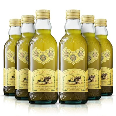 Barbera Frantoia Extra Virgin Olive Oil 1/2 liter from Italy (6 pack)