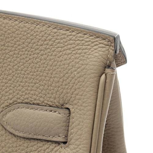 HERMES Birkin 30 Handtasche C Togo Leder Beige Trench Gebraucht SHW - Bild 11 von 12