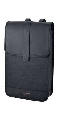 AZZARO PARFUMS GOLD LOGO BLACK SPORT TRAVEL BACKPACK LIMITED EDITION EXCLUSIVE