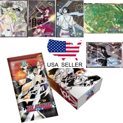 Boîte de rappel de jeu de cartes à collectionner Bleach TCG Ichigo Rukia deuxième bombe HD lot de 2  - Photo 1 sur 8