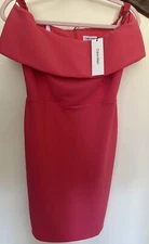 Calvin Klein Womens Off-The-Shoulder Mini Sheath Dress  4Petite