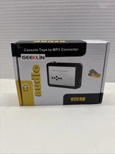 EZCap USB Cassette Capture Converter Audio Player Silver Complete- NEW OPEN BOX