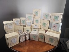 Cherished Teddies lot of 24 Christmas / Winter Themed Original Boxes Santa