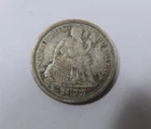 USA United States Seated Liberty Silver 10 Cents 1877 S San Francisco V. SCARCE