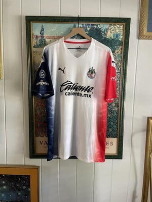 PUMA Chivas Guadalajara 2020-21 Away Jersey Men s 2xl White Blue Red Soccer Rare