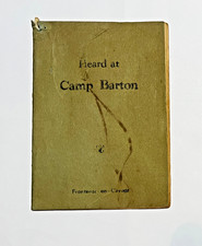 1934 Boy Scout Camp Barton Song booklet Frontenac-on-Cayuga