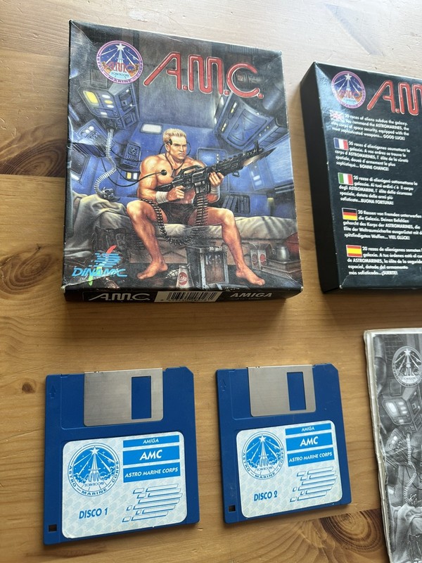 Rare AMC Astro Marine Corps complete CIB Commodore Amiga