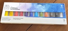 Winsor  Newton 390636 Cotman Water Color Paint, Set of 12, 8ml Tubes NEW