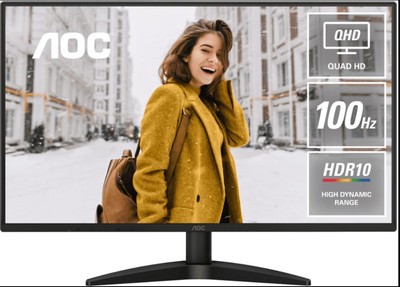 AOC 27' Q27B36 27' IPS QHD 2560x1440, 4ms, 350cd/m2, 100Hz, HDR10, IPS, Adapt...