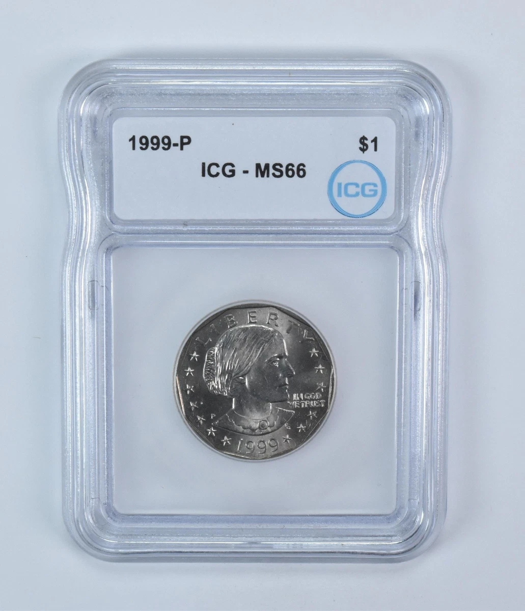 Uncirculated 1999 Susan B Anthony Dollars (1979-1981, 1999) for