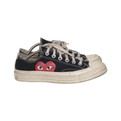 Comme des Garçons PLAY x Converse, Canvas Sneaker, Größe: 37, Schwarz #Ane