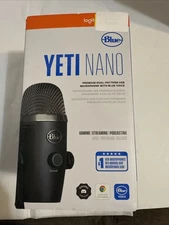 Blue Yeti Nano Premium USB Microphone - Black New Sealed