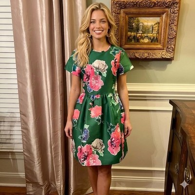 EUC Kate Spade Stelli In Full Bloom Floral Fit & Flare Dress Size 4 Worn Once