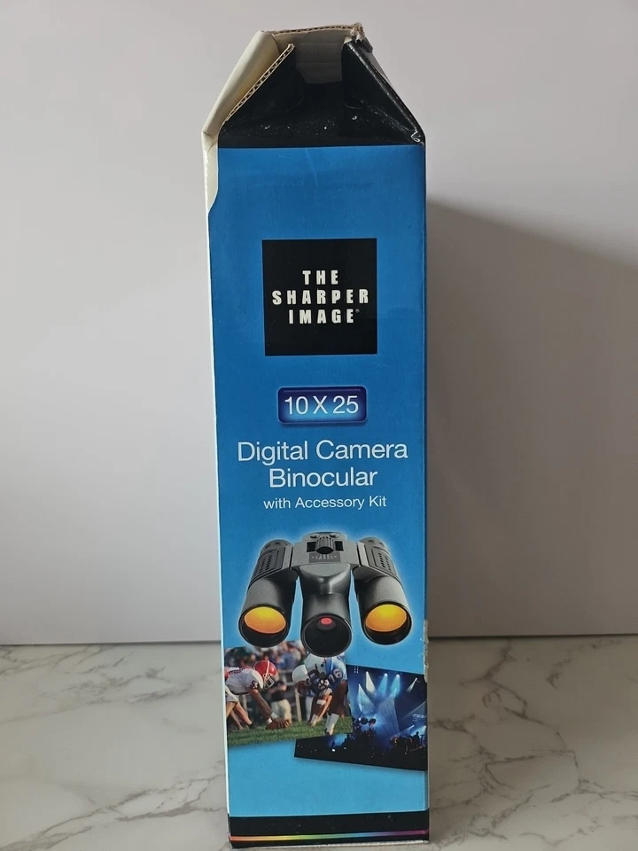 Sharper Image 10x25 Digital Camera Binoculars #1617494 Accs Kit Inc. New - Image 3 of 4