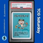 2019 POKEMON OLD MAID MEOWTH PSA 10