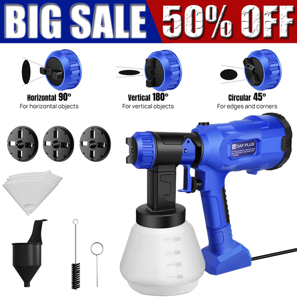 PAINT SPRAYER SPRAY GUN AIRLESS HVLP ELECTRIC 2000W SPRAY GUN HAND HELD FENCE