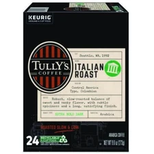 Tully\'s Coffee Italian Roast Coffee K-Cups, 24/box 5000330029 KEURIG DR PEPPER