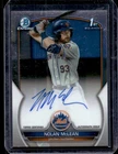 2023 Bowman Draft Nolan McLean Chrome Auto 1st Prospect #CDA-NM Mets