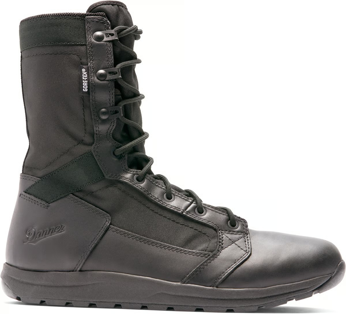 's 8" Tachyon Boots Lace-up Black Gore-tex Waterproof - Plai