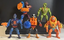 Vintage MOTU Lot Of 5 - Villains - Beast Man Two-Bad Stinkor Cobra Khan Webstor