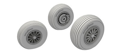 CMK 129-5134 1/32 a-26 Invader Wheels Late Type Resin
