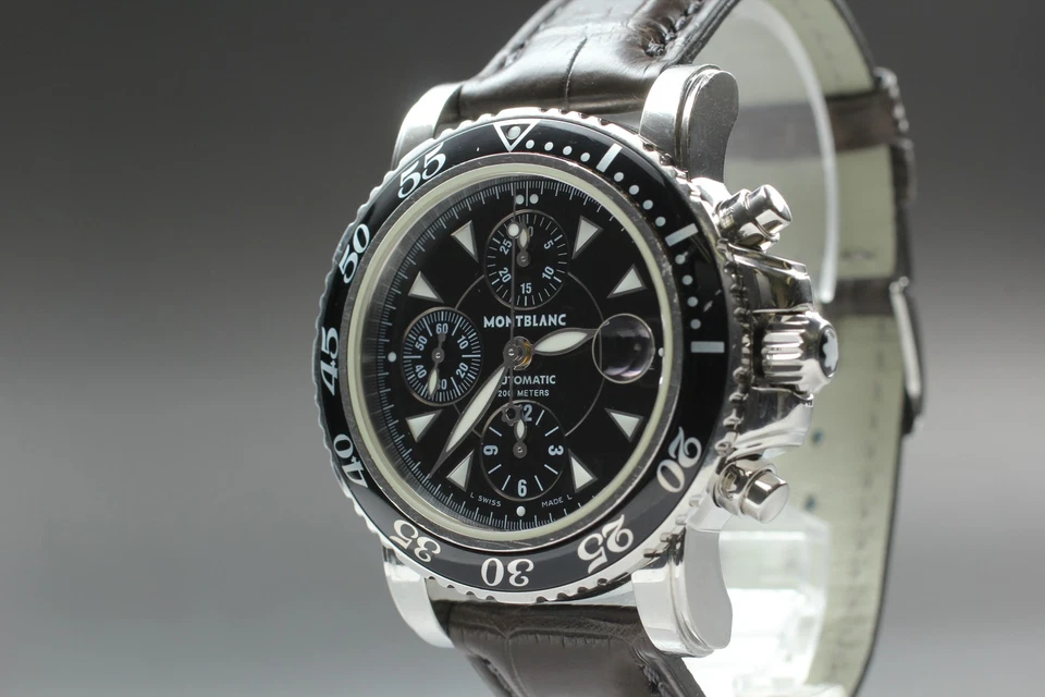 Reloj Hombre [N COMO NUEVO] MONTBLANC Meisterstuck Cronógrafo Deportivo AT 7034 JAPÓN Foto 3 de 4